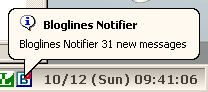 Bloglines Notfier。