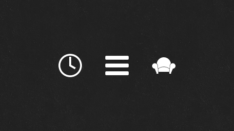 時計・メニュー・Readability。