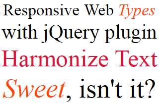 Harmonize Textを使うと簡単に親要素にぴったりと合うようにフォントサイズを変更させることができます。