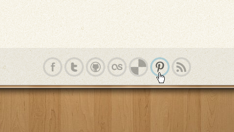 Pinterestのアイコンも追加した。